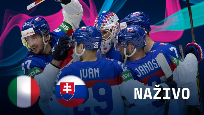 Taliansko - Slovensko na MS v hokeji 2022