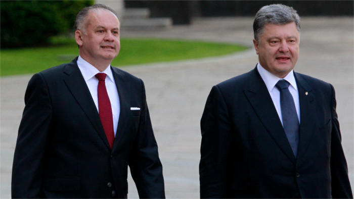 Slovak president supports visa-free regime for Ukraine