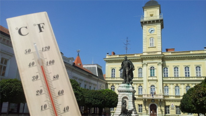 Eslovaquia sufre de temperaturas altas en la mayor parte del territorio