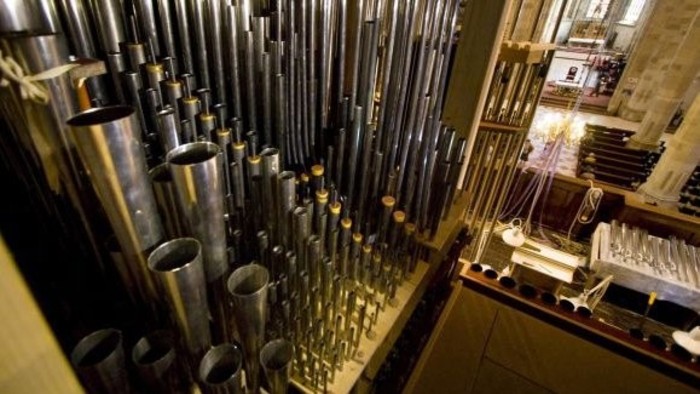The pipe organ at St Martin's Cathedral