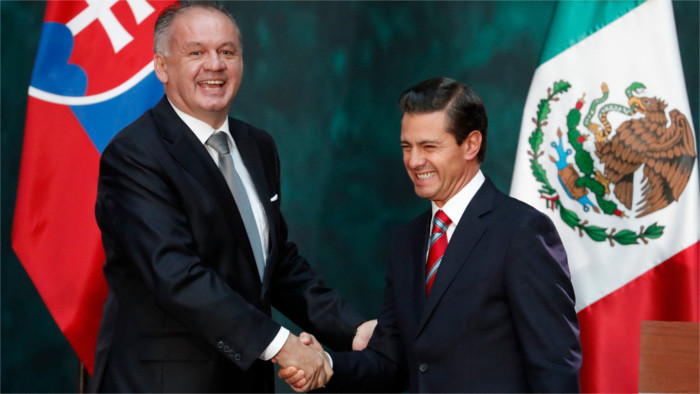 Primera visita oficial de un Jefe de Estado eslovaco a México