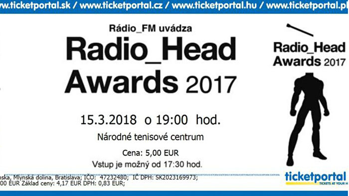 Vstupenky na Radio_Head Awards 2017
