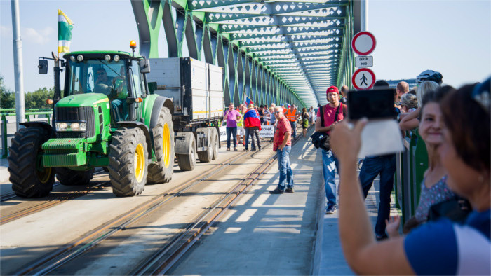 Словацкие фермеры протестовали на улицах Братиславы