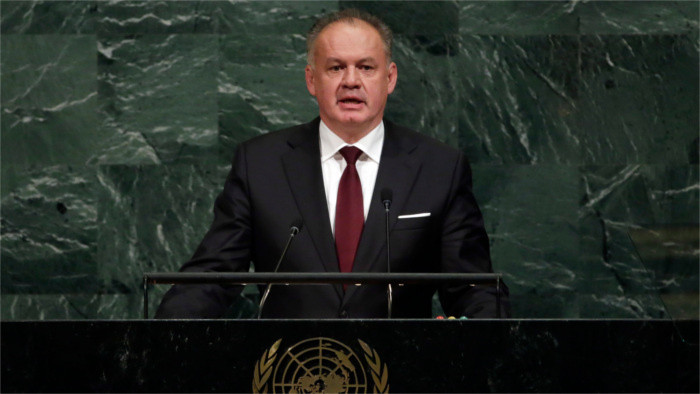 Le Président slovaque devant L’assemblée générale de l’ONU