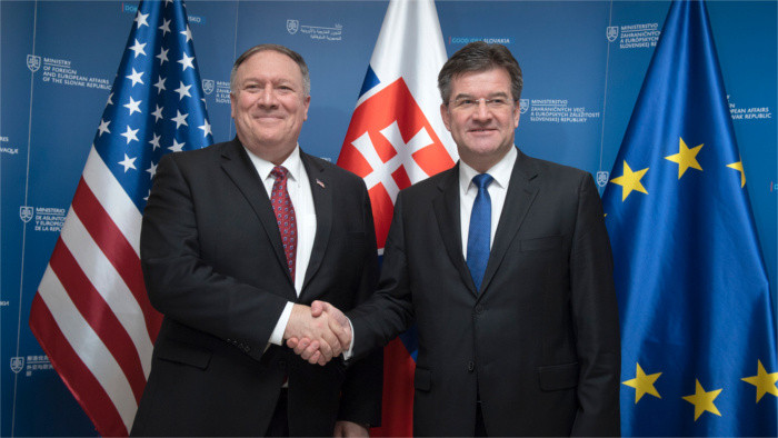 Secretario de Estado de EEUU cumplimenta visita a Eslovaquia