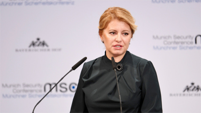 Líderes irresponsables son una amenaza para el Estado de derecho, proclama Čaputová en Múnich