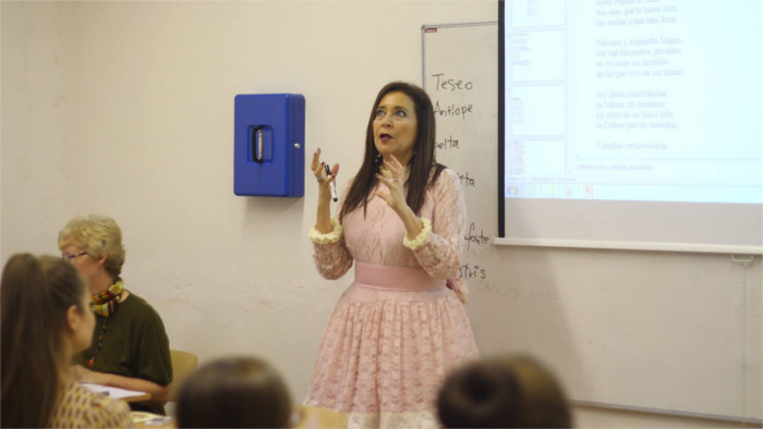 El encuentro con Karina Gálvez y su poesía en Bratislava