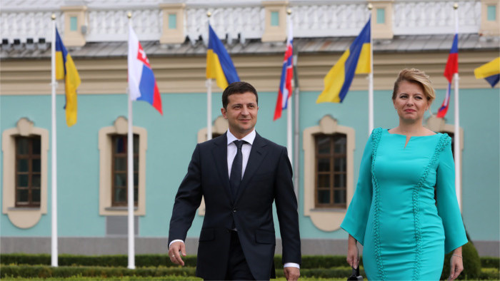 La Présidente de la République slovaque en Ukraine