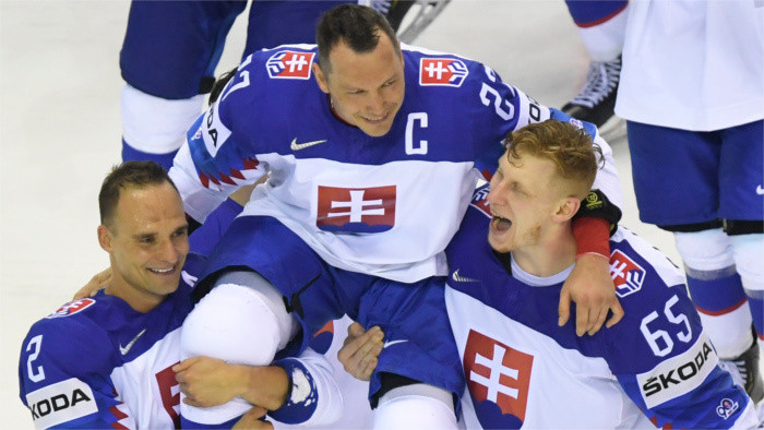 Hockey sur glace : les Slovaques remportent leur dernier match