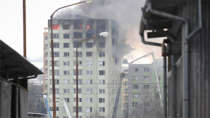 Gas explosion in Prešov