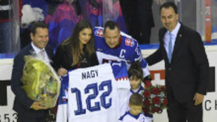 Hokejista Ladislav Nagy a rozlúčka