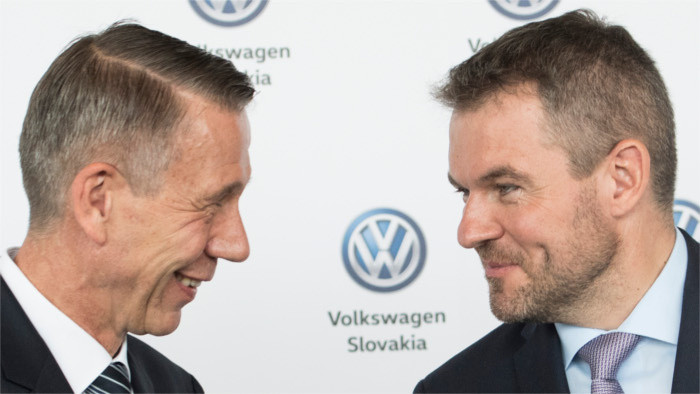 Gobierno preparará paquete de medidas especiales para Volkswagen Slovakia