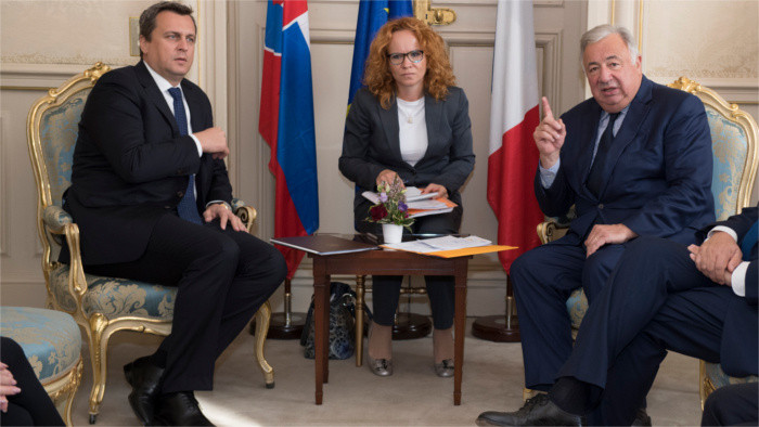 Slovak Parliamentary Chair met French Senate President