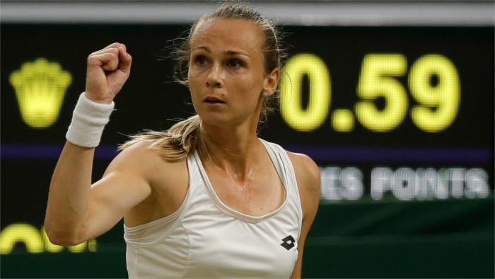Теннисистка Магдалена Рибарикова в полуфинале Уимблдона