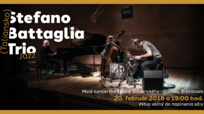 Jazzový koncert: Trio Stefana Battagliu prichádza na Slovensko