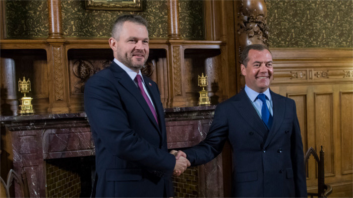 Primer ministro eslovaco se reúne con su homólogo ruso Dimitri Medvedev