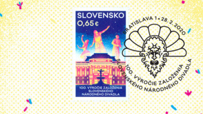 Sonderbriefmarke zum Jahrestag des Slowakischen Nationaltheaters