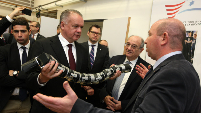 El jefe de Estado Andrej Kiska se encuentra de visita en Israel 