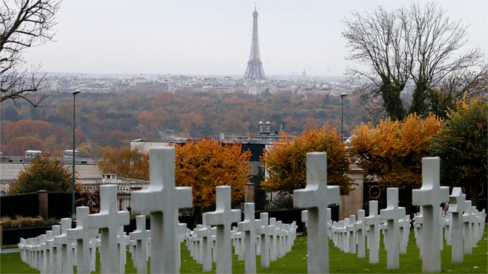100 Jahre Ende des Ersten Weltkrieges in Paris gedacht