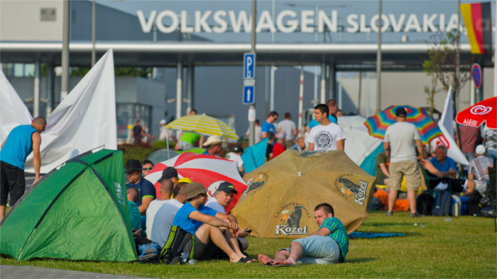Streik bei VW Slovakia dauert an