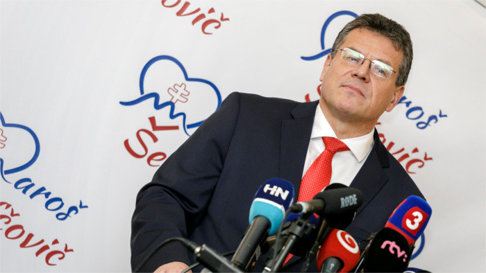 Šefčovič confirma su candidatura a la presidencia de Eslovaquia