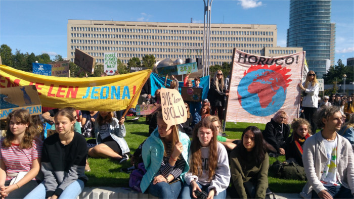 Klimastreik in slowakischen Städten