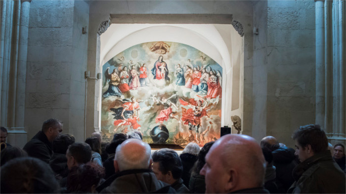 Größtes Barockgemälde in der Franziskanerkirche in Bratislava