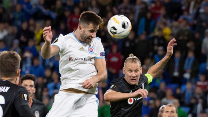 ŠK Slovan Bratislava registra su primera victoria en la fase de grupos de la Liga Europea