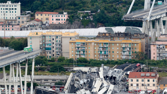 Brückeneinsturz in Genua bisher ohne Opfer aus der Slowakei