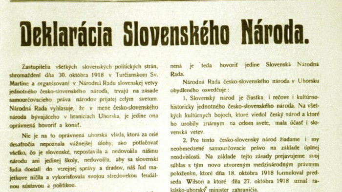 Pred 103 rokmi prijali Deklaráciu slovenského národa 