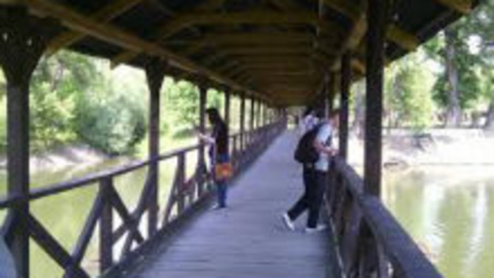 Kolárovský drevený most 