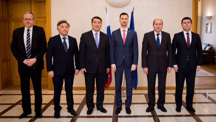 Lukáš Parízek meets Central Asian Ambassadors