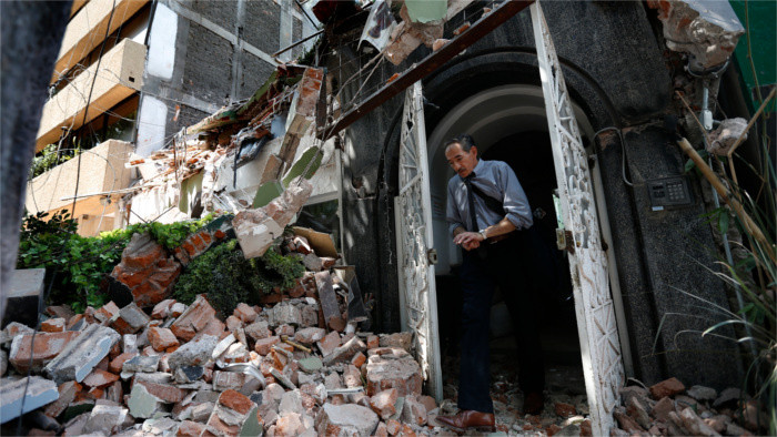 Condolences sent to earthquake-struck Mexico 