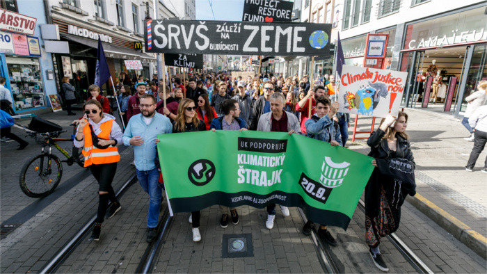 Grève climatique : la Slovaquie s’est jointe au mouvement 