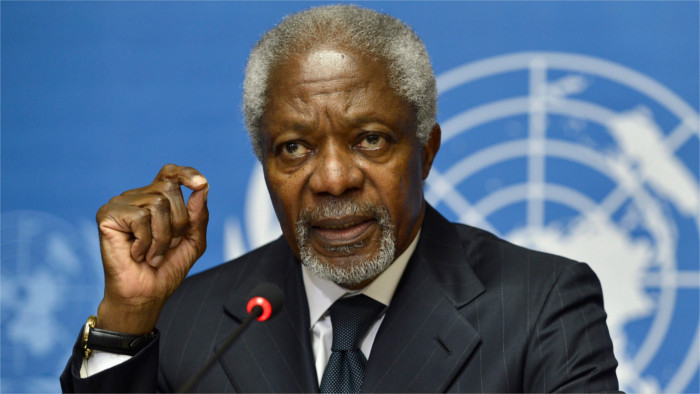Лайчак выразил соболезнование по поводу кончины Кофи Аннана
