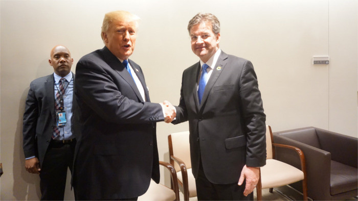 Lajčák holds talks with both Trump and Lavrov in New York