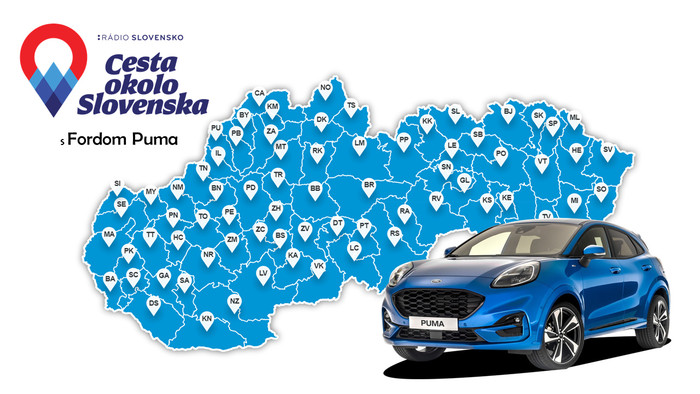 Súťaž! Cesta okolo Slovenska s Fordom Puma