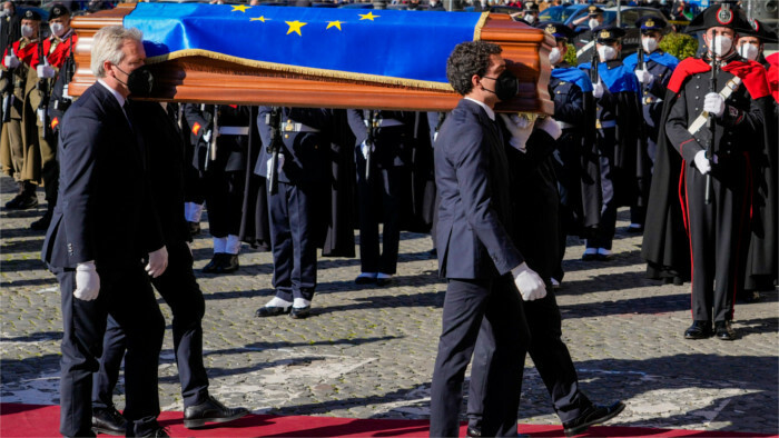 Boris Kollár na pohrebe v Taliansku   