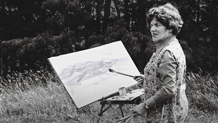 Vitajte v štúdiu - Mária Medvecká o Orave, maľovaní a ľudovej hudbe (1972)