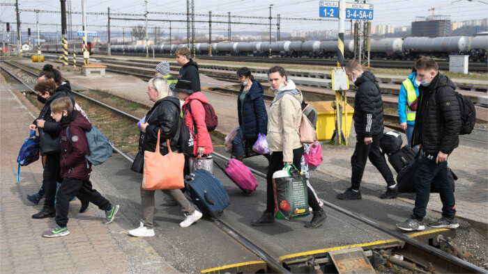 Данные о украинских беженцах в Словакии