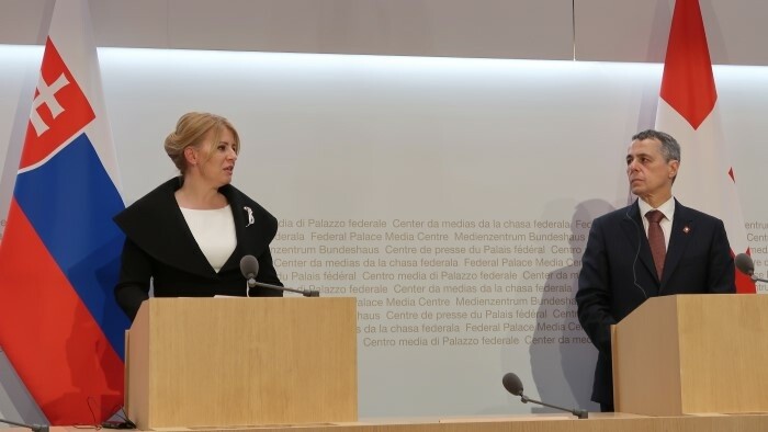 Zuzana Čaputová accueillie à Bern avec tous les honneurs