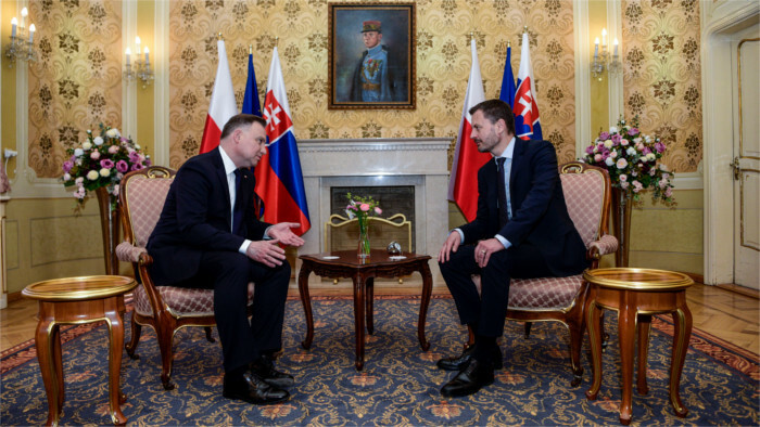 Visite officielle du Président polonais Andrzej Duda en Slovaquie