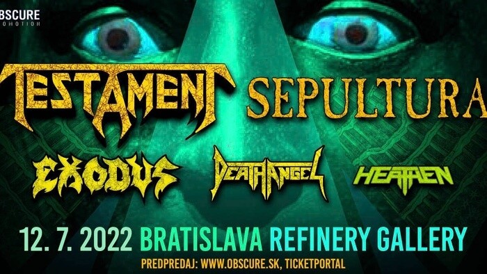 Headbanger_FM: Testament, Sepultura a Exodus v Bratislave