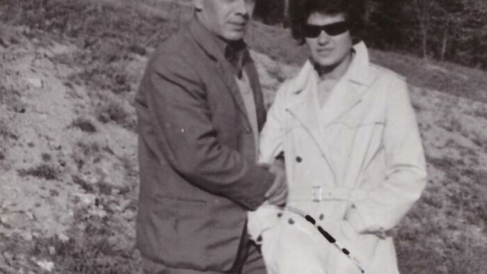 J.Horváth s manželkou Editou na Zochovej chate v r.1966