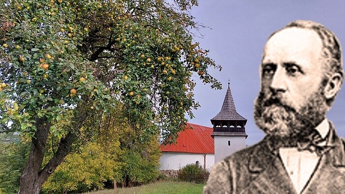 Der slowakische Dichter und Märchensammler Pavol Dobšinský in Drienčany
