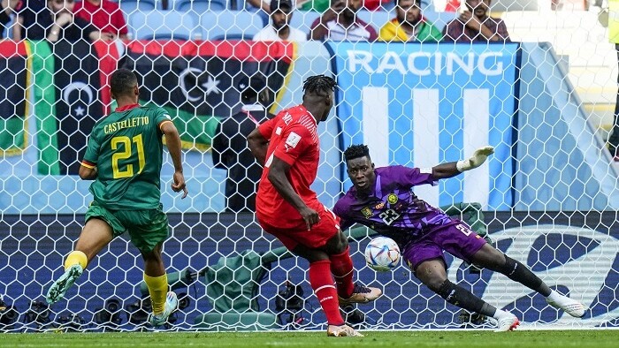 Zápas Švajčiarsko - Kamerun na MS vo futbale 2022