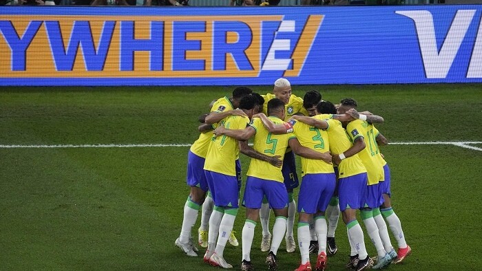 Brazílska radosť po strelenom góle