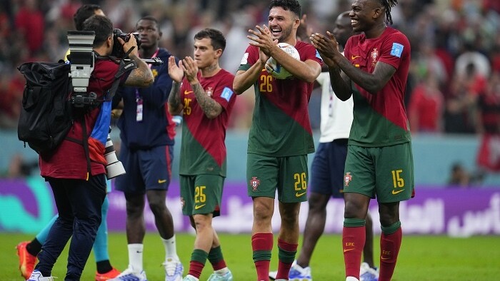 Radosť portugalských futbalistov po postupe do štvrťfinále