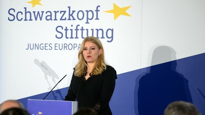 Zuzana Čaputová nahm den Schwarzkopf-Europa-Preis entgegen 
