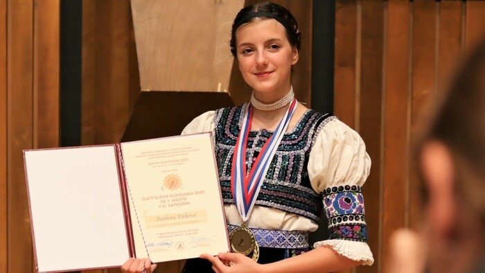 Víťazka súťaže Slávik Slovenska 2022 Barbora Pálková